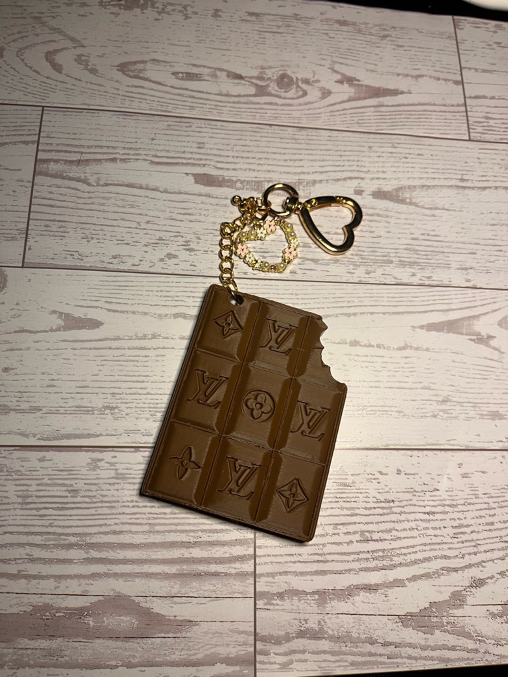 Chocolate Bar Keychain Charm